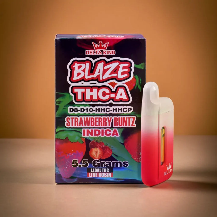BLAZE THCA Delta 8 Vape - Strawberry Runtz